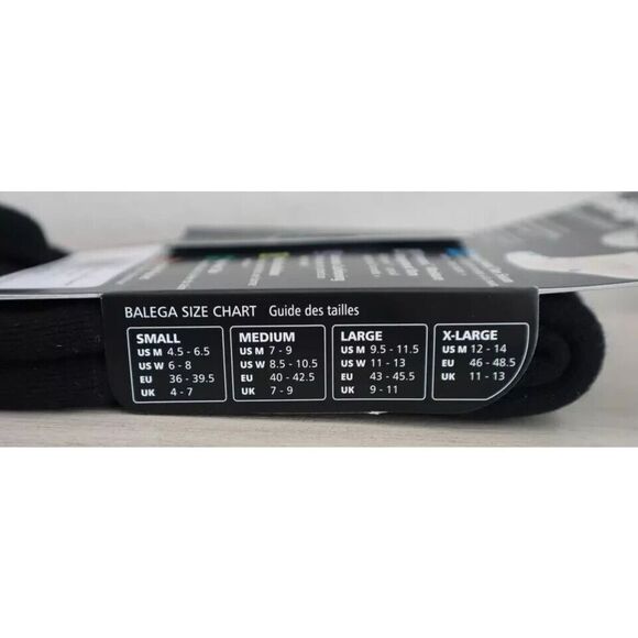 Balega 8025/0300S/300097 Unisex Sz Small Black Hidden Comfort No Show Socks - Picture 4 of 4